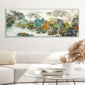 동양화 민화 수묵화 사군자 산수화 풍경 자연 꽃그림 김홍도 와이드 대형 거실 인테리어 액자