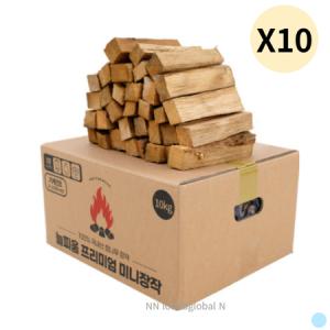 밴프 미니 장작 캠핑 땔감 대용량 참나무10kg 10박스_MC