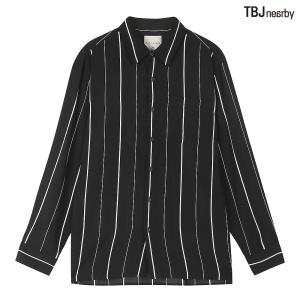 [TBJ]남성 폴리 루즈핏 스트라이프 셔츠(T201SH110P)