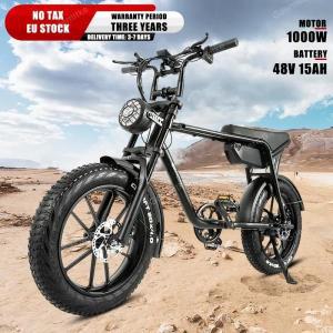 오프로드 전기 오토바이 스노우 전기 자전거 20 인치 팻 타이어 산악 전기 자전거 리튬 배터리 1000W 48V15