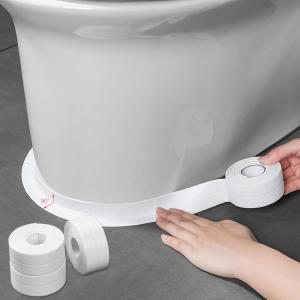 1 방수 몰드 목욕 테이프 씰링 스티커 자체 PVC 주방 코크 벽 변기 방지 롤 접착 욕실 스트립 테이프 테이