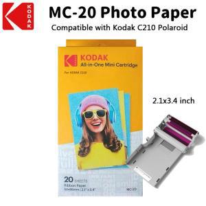 Kodak 폴라로이드 카메라 C210 전용 휴대폰 포토 프린터 인화지 2134 인치 자동 라미네이션 리본 인화지