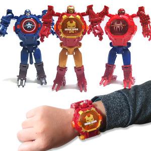 스파이더맨손목시계 어린이시계 아이언맨 어벤져스 로봇시계