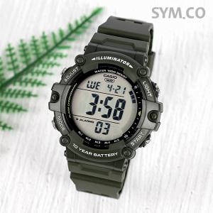 카시오 정품 AE-1500WHX-3A 남성 우레탄 군대 군인 손목시계 c138