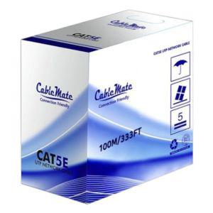 (CableMate) 케이블메이트 CAT.5E UTP 랜케이블 100M (1롤 박스) 그레이 (90001)LAN선 LA