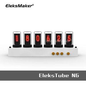 Eleksmaker EleksTube N6 시계 디지털 홈 장식 닉시 튜브 책상 전자 방 달력 테이블 DIY LED 빈티지 레트로