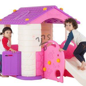 [신세계몰]꽁S샵 에듀플레이하우스3 바이올렛 (놀이집+미끄럼틀) 장난감하우스 놀이하우스