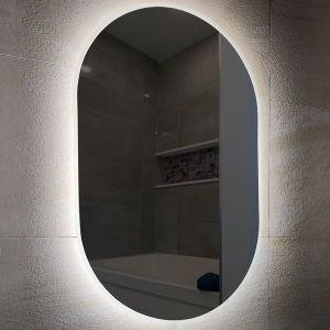 [오너클랜]직타원 확산 LED 화장실 욕실조명거울 2Color LUVITZ