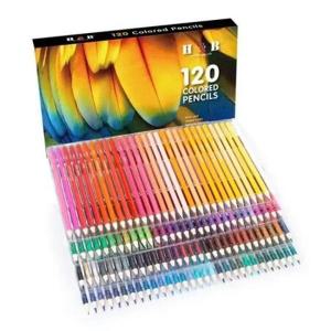 HB문화사 프리미엄 가방케이스 색연필 120색 스케치 미술 색칠 드로잉 유성 애니메이션 전문가용