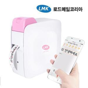 휴대용 무선 라벨프린터 LMK-2000PK 핑크 회사 사무실 학교 네임_MC