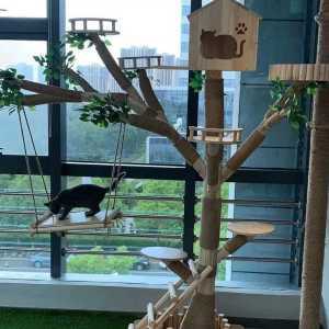 고양이 나무 캣타워 반려묘 대형 놀이 하우스 숨숨집