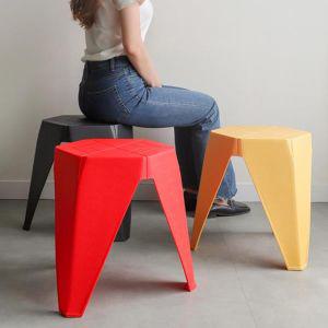 야외 플라스틱 의자 육각 디자인 체어 다용도 스툴스툴 의자 스툴이자 간이
