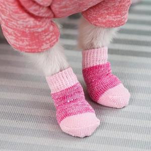 강아지패딩신발 애완 동물 겨울용 따뜻한 탄성 양말 보미 소형 중형 및 대형 개와 고양이용 신발