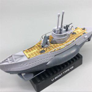 U-보트 타입 VII Q 에디션 독일 잠수함 나무 데크 모델 키트 포함 보트 풍경 액세서리
