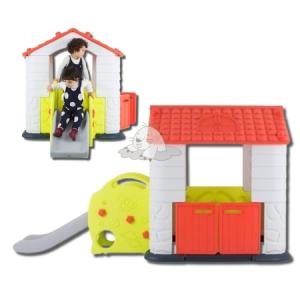 DOOTTI 에듀플레이하우스3 코랄 (놀이집+미끄럼틀) 하우스장난감 유아놀이집 아기놀이터_MC