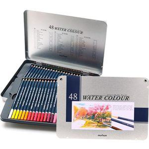 문화 48색 수채연필 워터칼라 화연필 O드로잉색연필 색연필 색연필세트 색