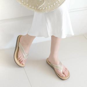 [올리]올리 여성 버디 큐빅 쪼리 슬리퍼 3cm