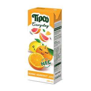 (코스트코 직배송) TIPCO 오렌지자몽착즙주스 200ml x 24TIPCO Orange Grapefruit NFC Juice 200ml x 24
