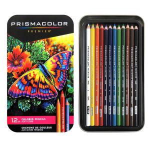 프리즈마칼라 유성 색연필 12그림 색칠 전문가 문구 사무 수채 그리기