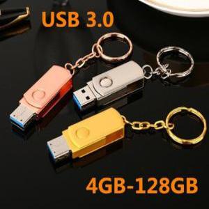카메라악세사리 핫 USB 플래시 드라이브 키 체인 스틱 금속 Pendrive