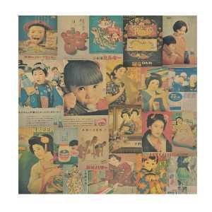 이자카야 스시집 그림 일본 포스터 소품 레트로 장식