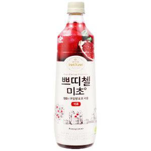 쁘띠첼 미초 석류 900ml x 1개 / 발효식초 과일발효식초 음료 홍초