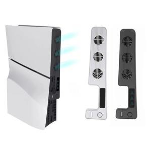 PS5 슬림 게임 콘솔용 냉각 선풍기, 무소음 3 단 기어 속도, 외부 USB 포트 쿨러, LED 표시등 포함, 액세서
