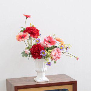 [플라워트리]AN16_꽃 축제 카네이션 로즈 센터피스 38cm 인테리어 조화 어버이날 스승의날 선물