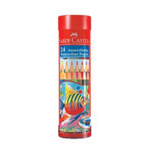파버카스텔 수채색연필 24 원형틴케이스 115924수채화색연필 수성색연필 틴