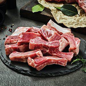 [누리푸드] 수입산 돼지고기 슬라이스 쪽갈비 400gx4팩