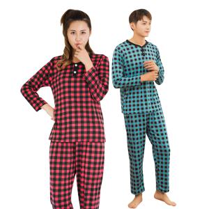 [공영행사]퍼저머스 남성 여성 체크 잠옷세트 커플잠옷 잠옷세트 파자마