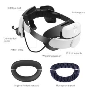 BOBOVR M2 Pro 배터리 팩 스트랩 보조베터리 Oculus Quest 2 용 벌집 헤드 쿠션 C2 운반 케이스 VR 액세서