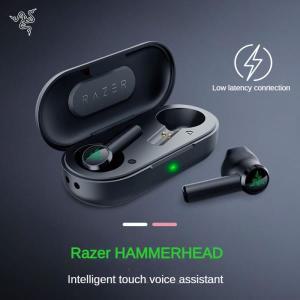 Razer-해머헤드 진정한 무선 블루투스 이어폰 마이크 음악 헤드폰이 있는 E-스포츠 방수 모바일 게임 TWS