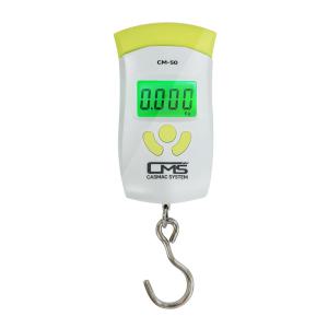 CMS 휴대용 디지털 손저울 CM-50 여행용/캐리어 낚시 등산 택배 무게 측정