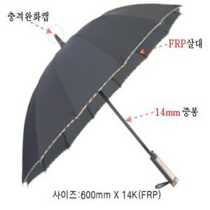 가파치 블랙 장우산 60 14K 초강력 내구성 원터치 튼튼한 방수 자동 패션 골드 우산