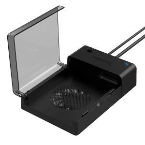 Sabrent USB 3.0 to SATA 외장 하드 드라이브 레이플랫 도킹 스테이션 거치대  쿨링팬 2.5/3.5인치 HDD SS