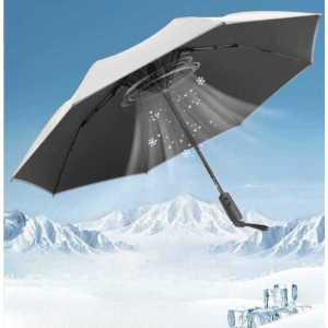 팬 달린 우산 선풍기 기능성 양산 바람막이 자외선