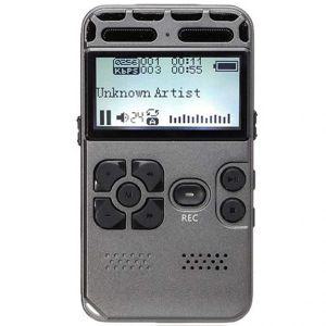 녹음기 충전식 LCD 디지털 오디오 사운드 음성 휴대용 딕터폰 MP3 플레이어 Savetek Gravador 64GB