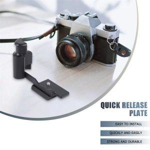 카메라 L브래킷 플레이트 캐논 EOS M100 M200 퀵릴리즈 수직 촬영 핸드 그립 거치대 보드 블랙
