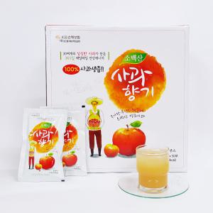 경북영주 갓 수확한 사과로 만든 사과즙 110ml 50,100포/착즙
