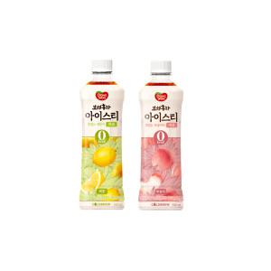 동원 보성홍차 아이스티 레몬차 제로 500ml 12입+복숭아 녹차 500ml 12입