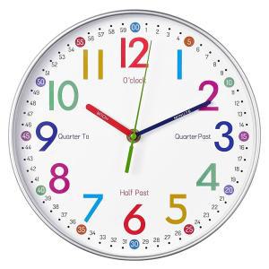 인테리어 시계  AIRUIFU 시간을 말하는 법을 배우는 아이들을 위한 벽시계, 어린이 방 장식/침실/교실/놀이