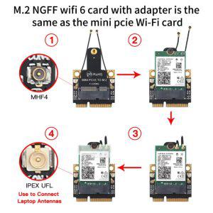 NGFF M.2 키 투 미니 PCI-E PCI 익스프레스 컨버터 어댑터 F-C25NG 인텔 AX210 AX200NGW A9260 7260 AC 무
