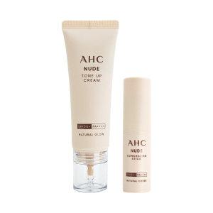 AHC 누드 톤업 크림 40ml 1개+컨실링 커버 스틱 10ml 1개 김혜수 홈쇼핑 세트