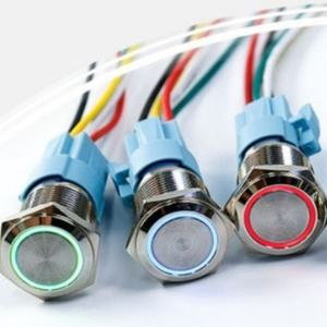 조명 푸쉬 방수 버튼 산업용 전기 집어등 전원 시스템박스 온오프 스위치 표시램프 DIY LED