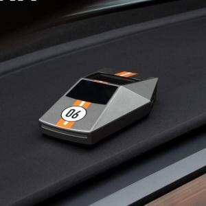 테슬라 하이패스 카드 단말기 태양광 무선 충전 홀더 자동차 인테리어 장식 용품