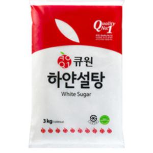 [삼양사] 큐원 흰설탕/갈색설탕 3kg