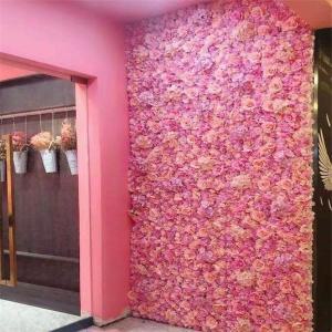 장식 웨딩 자이언트플라워포토존 꽃 벽 패널 실크 장미 수국 꽃 장식 배경