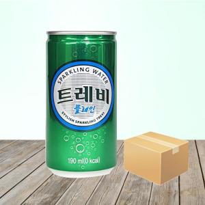 [롯데칠성음료] 트레비 플레인 190ml x 30캔 탄산수 음료