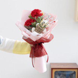 [플라워트리]AN30_힐링 카네이션 용돈 꽃다발 45cm 인테리어 조화 어버이날 스승의날 선물